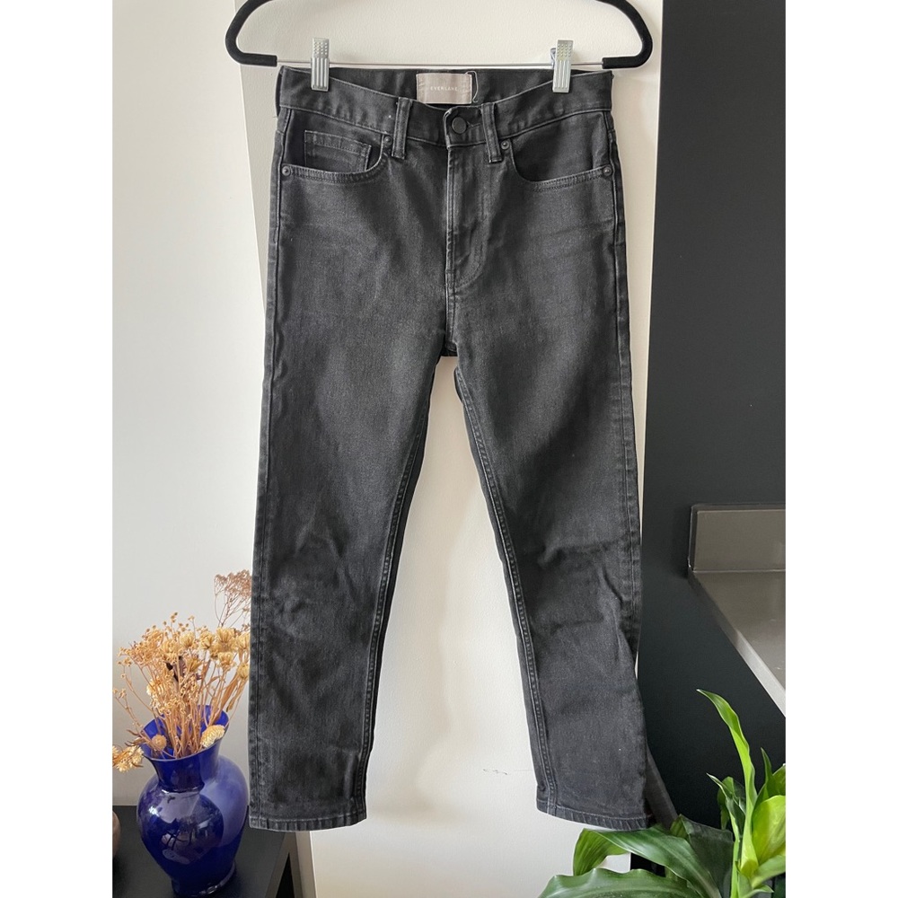 Everlane Straight Leg Denim Jeans - Black